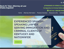 Tablet Screenshot of davistylerlaw.com